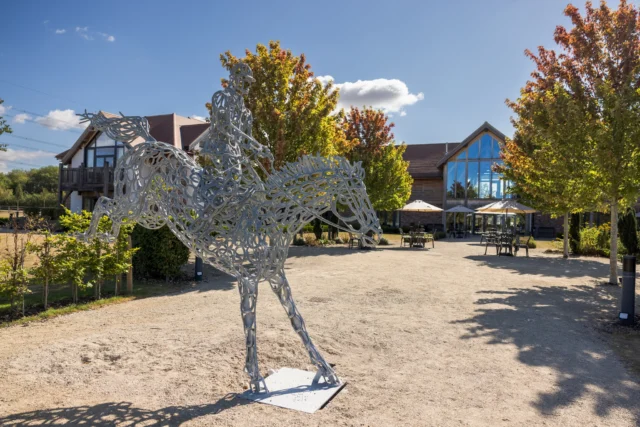 One of our favourite views of Sandburn 🍂

Our beautiful grounds are a big part of what makes Sandburn Hall so special, and taking pride of place amongst them is a tribute to our founder, Mike Hogg, captured riding his horse Walter in a sculpture made entirely from horseshoes 🐎

Who’s spotted it during a visit to Sandburn? 👀

#sandburnhall #yorkshirebusiness #history #familybusiness #york